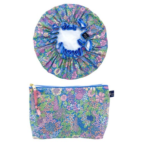 Ciara Blossom Soft Accessories Bundle | Liberty Tana Lawn Shower Cap & Wash Bag