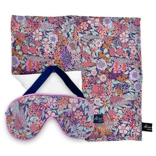 Ciara Lavender Soft Accessories Bundle | Liberty Tana Lawn Face Cloth & Eye Mask