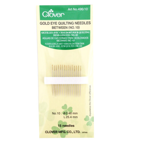 Clover Gold Eye Quilting Between Needles