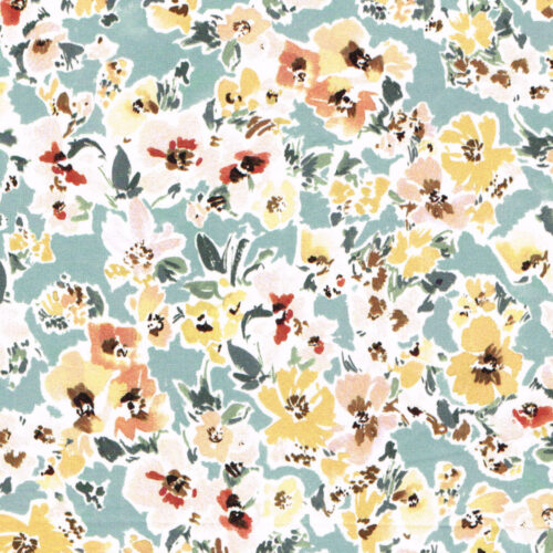 Liberty Fabric Tana Lawn Cottage Border B 1.45m Remnant (Box F)
