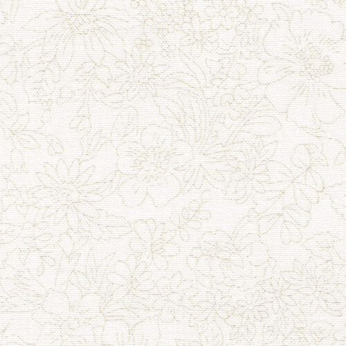 Liberty Wide Width Quilting Cotton Emily Blossom Collection Ivory - Image 2