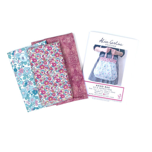 Liberty Keiko Bag Kit: Dark Pink Lining - Image 2