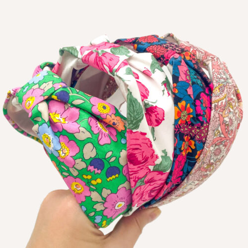 Liberty Tana Lawn® Cotton Betsy Meadow B Ruched Hairband - Image 3
