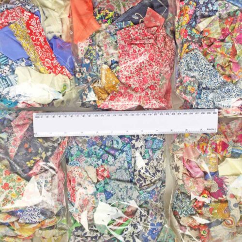 SALE Liberty Tana Lawn Fabric Multi-Coloured Ribbons/Strips Scraps 50g - Image 2