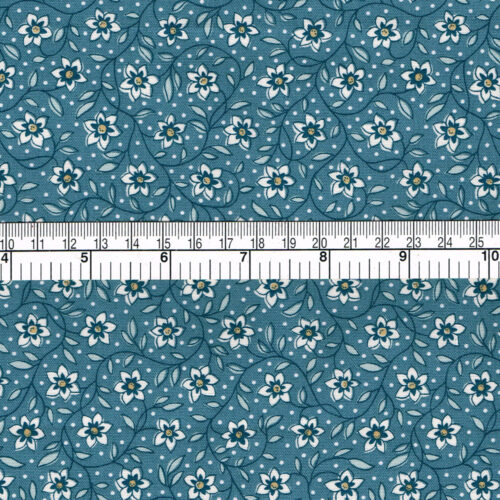 Liberty Quilting Cotton Denim Florals Collection Lily Trail A - Image 3