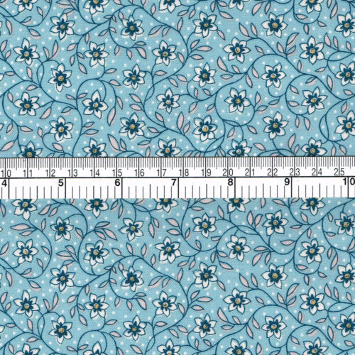 Liberty Quilting Cotton Denim Florals Collection Lily Trail B - Image 3