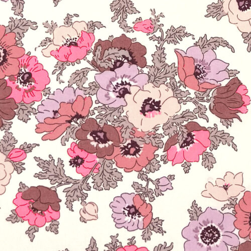 Liberty Tana Lawn® Cotton Fabric SS25 Retold Collection Madeleine B Neon Pink