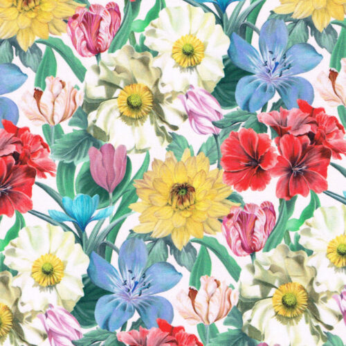 Liberty Fabric Tana Lawn Meadow Melody Small A 1.3m Remnant (Box H)