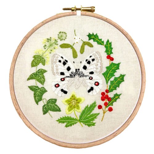 Alice's Botanical Embroidery Box | Apollo Butterfly