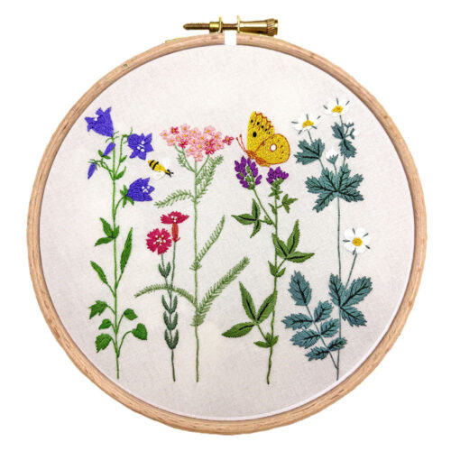 Alice's Botanical Embroidery Box | Summer Wildflowers