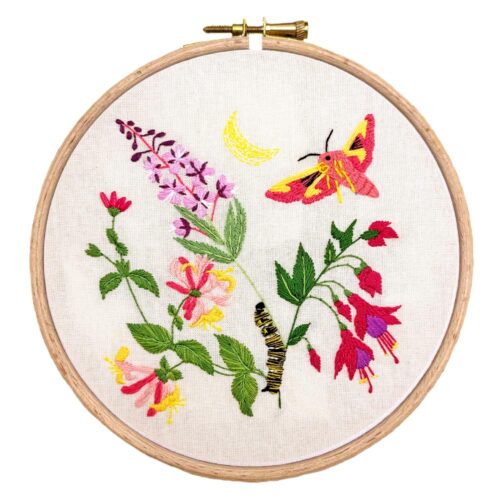 Alice's Botanical Embroidery Box | Fuchsia Blooms