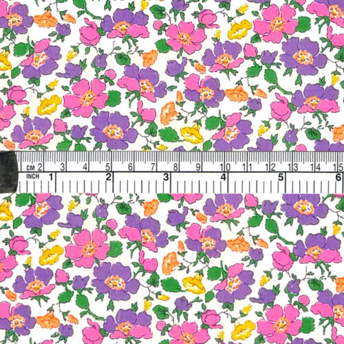 Liberty Tana Lawn® Cotton Fabric SS25 Retold Collection Mrs Stoneley A Neon Orange - Image 2