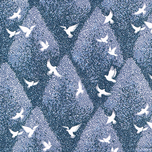 Liberty Fabric Tana Lawn Peace Park A 2m Remnant (Box G)