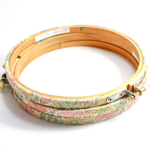 poppy and daisy liberty print embroidery hoop