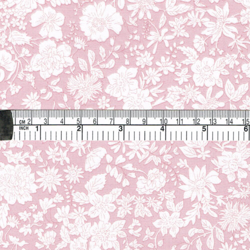 Liberty Wide Width Quilting Cotton Emily Blossom Collection Powder Rose - Image 3