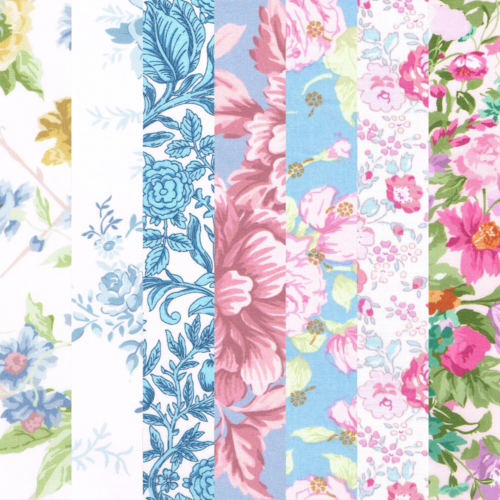 Liberty Fabric Tana Lawn® 7 Fat Quarters Rose Garden 383