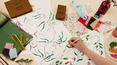 Liberty Bridgerton Tana Lawn® Fabric Ribbon Cascade B - Image 4