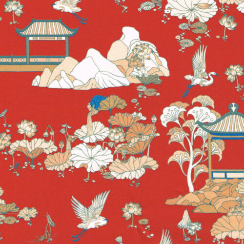 Liberty Fabric Tana Lawn Stray In The Lotus 1.94m Remnant (Box E)
