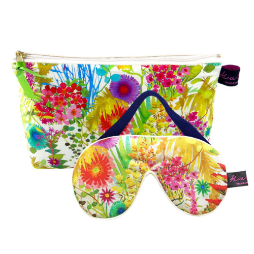Tresco Multi Soft Accessories Bundle | Liberty Tana Lawn Cosmetic Bag & Eye Mask