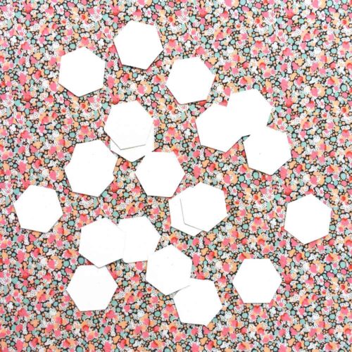 125 English Paper Pieces 3/8" Hexagons