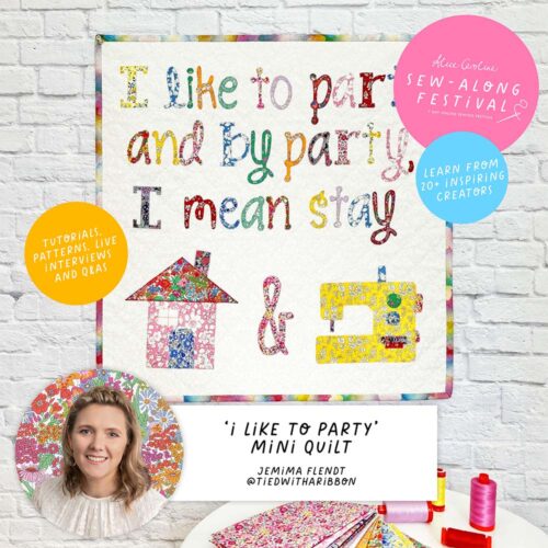 'I Like To Party' Mini Quilt by Jemima Flendt: Fabric & Equipment Requirements