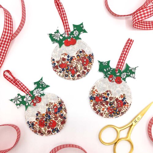 We Three Pudding Ornaments Liberty Tana Lawn® Fabric Bundle