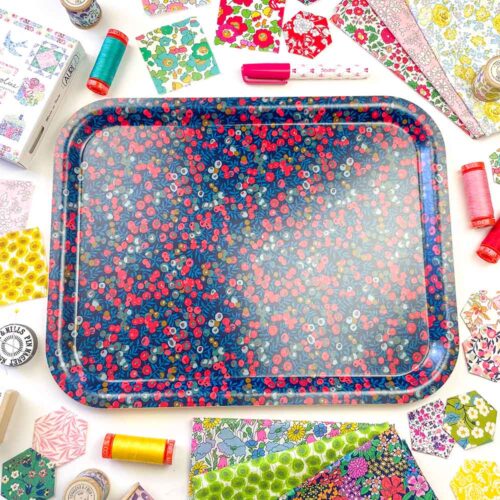 Large Tray In Liberty Wiltshire Royal (Q)