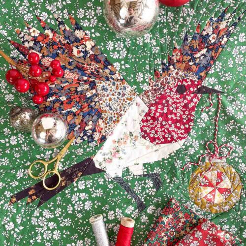 Jolly Robin FPP Fabric Bundle Only - Instructions included with our Christmas Sew-Along Festival - Image 2